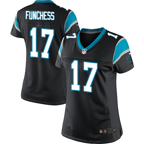 Women's Limited Devin Funchess Nike Jersey Black Home - #17 NFL Carolina Panthers